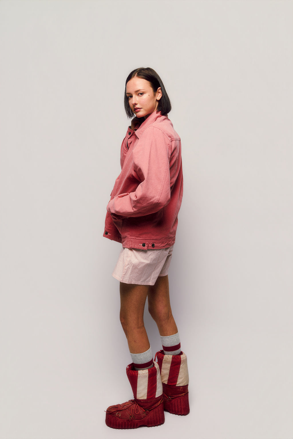 Fisherman's Jacket Salmon/Cream