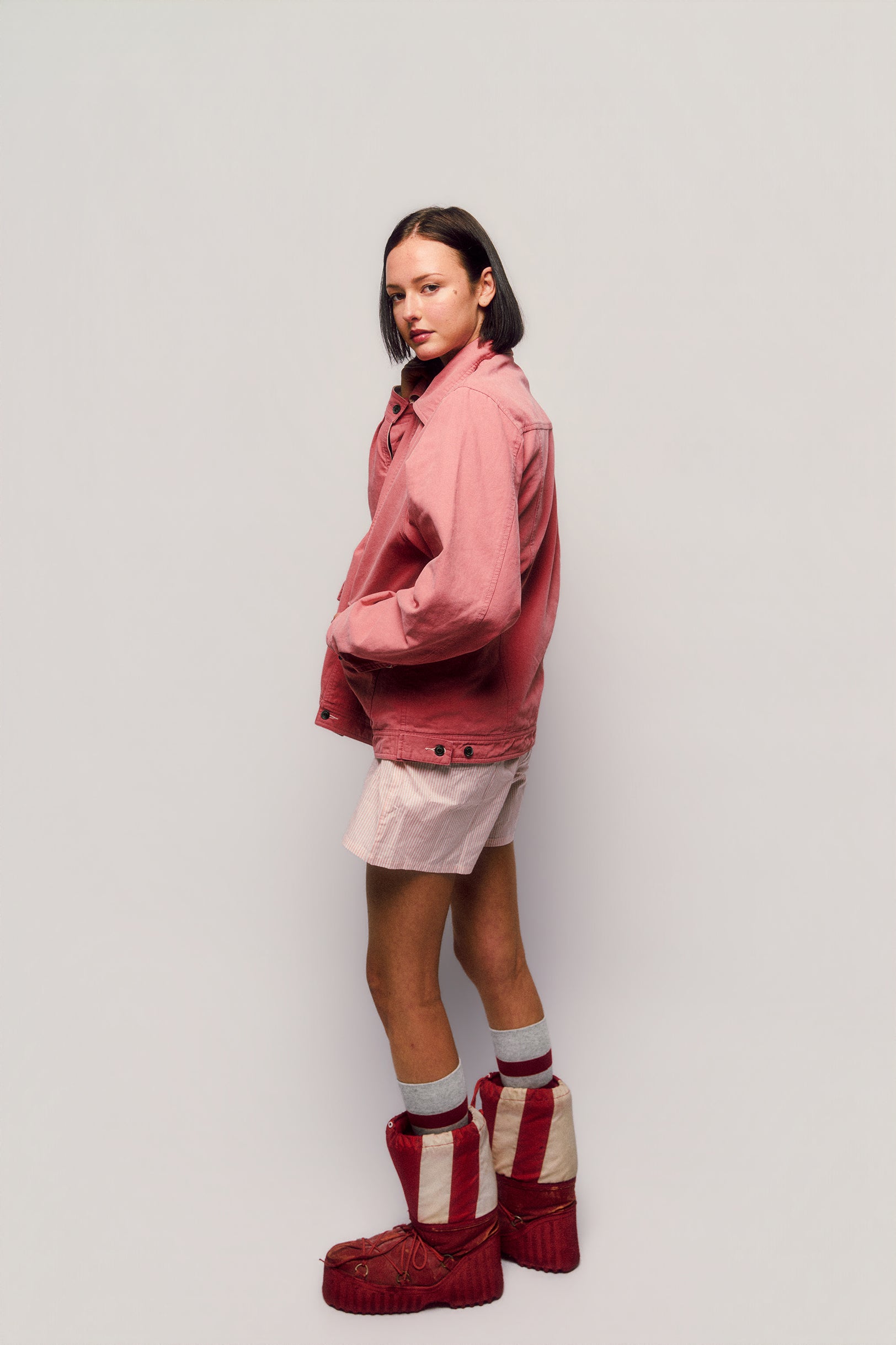 Fisherman's Jacket Salmon/Cream