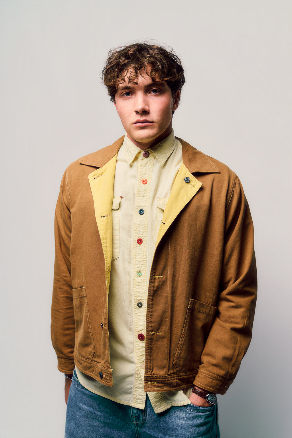 Fisherman's Jacket Yellow/Brown