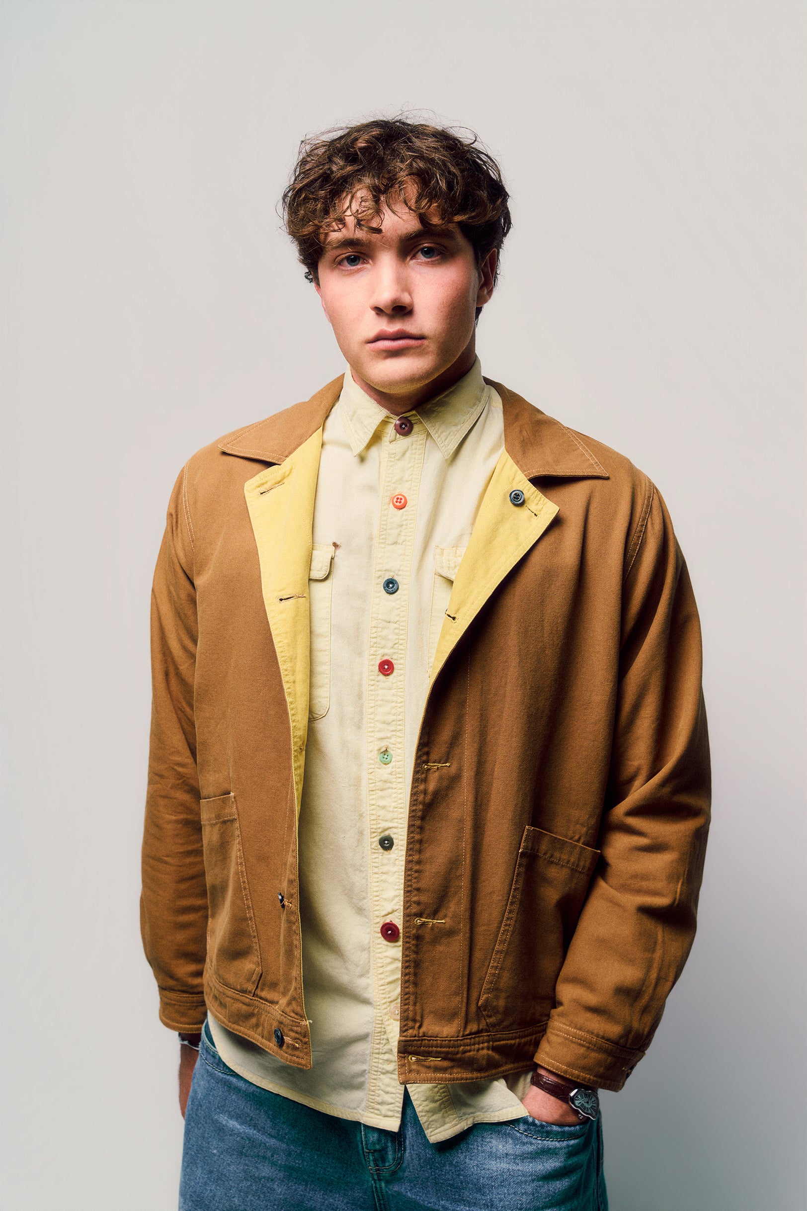 Fisherman's Jacket Yellow/Brown